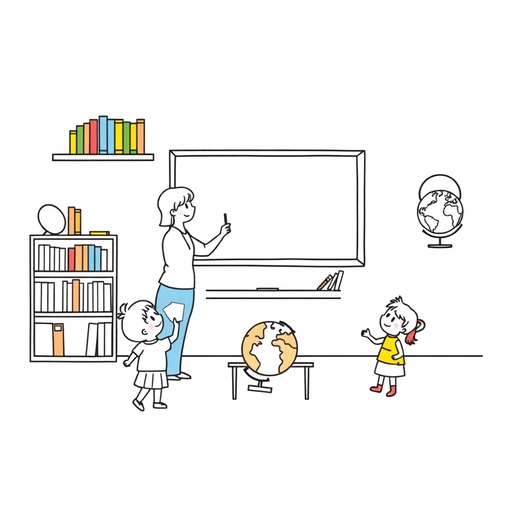 Children reading and asking questions