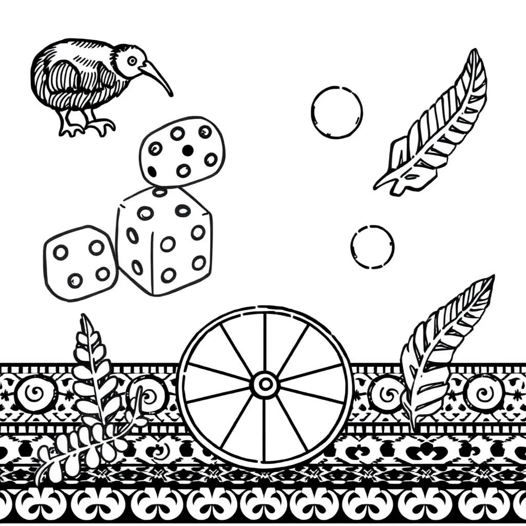 Dice and coins probability illustration