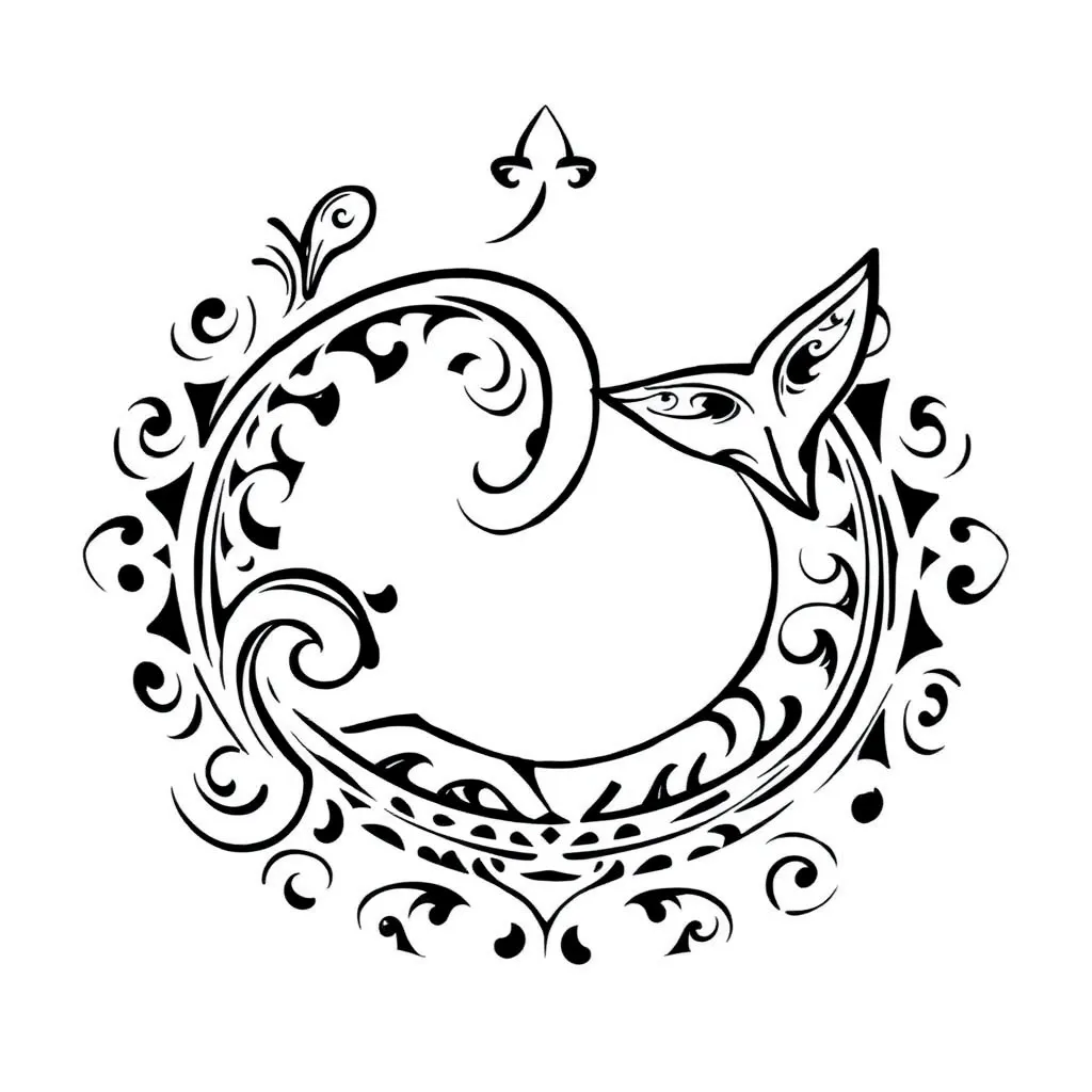 Musical notes and geometric shapes