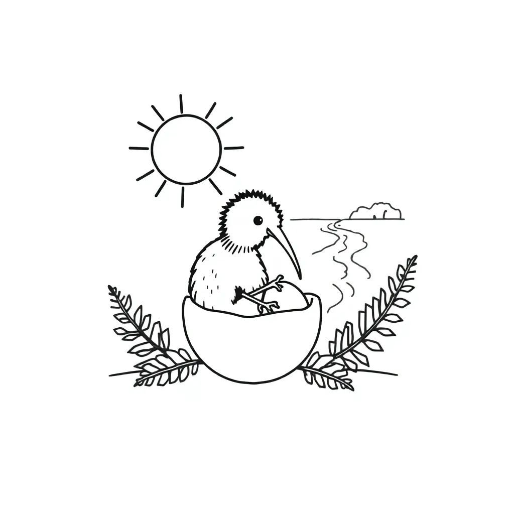 Butterfly and tree life cycles illustration