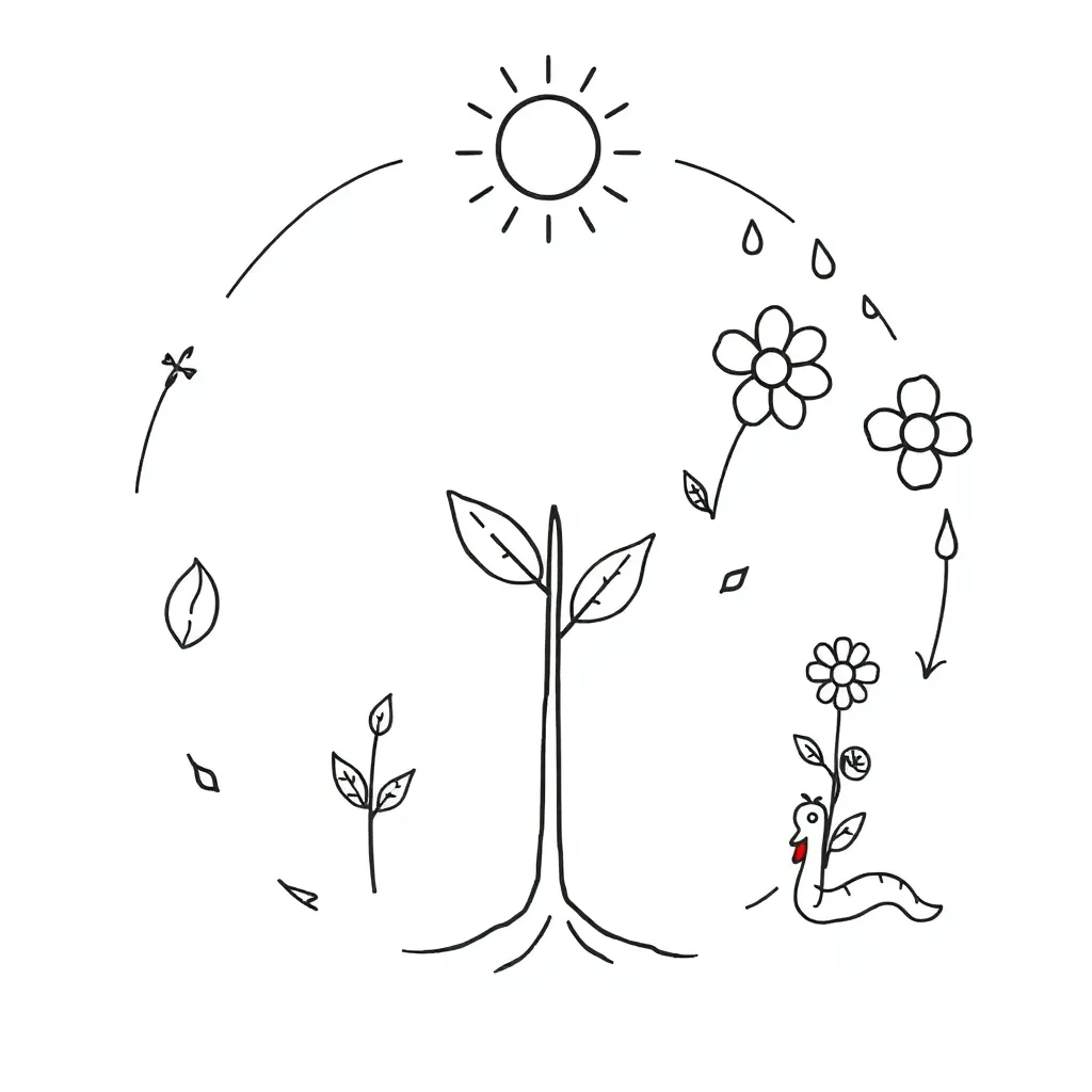 Tomato plant life cycle stages