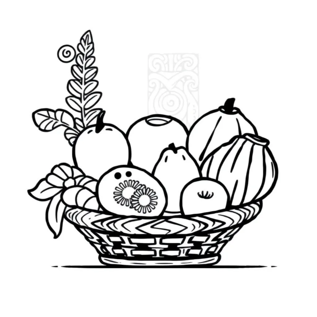 Healthy food groups illustration