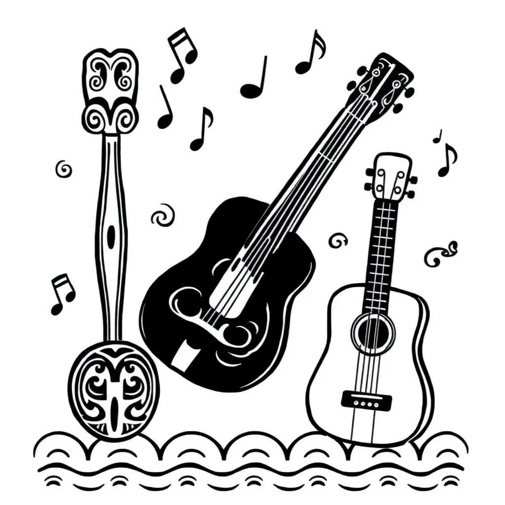 Musical instruments illustration
