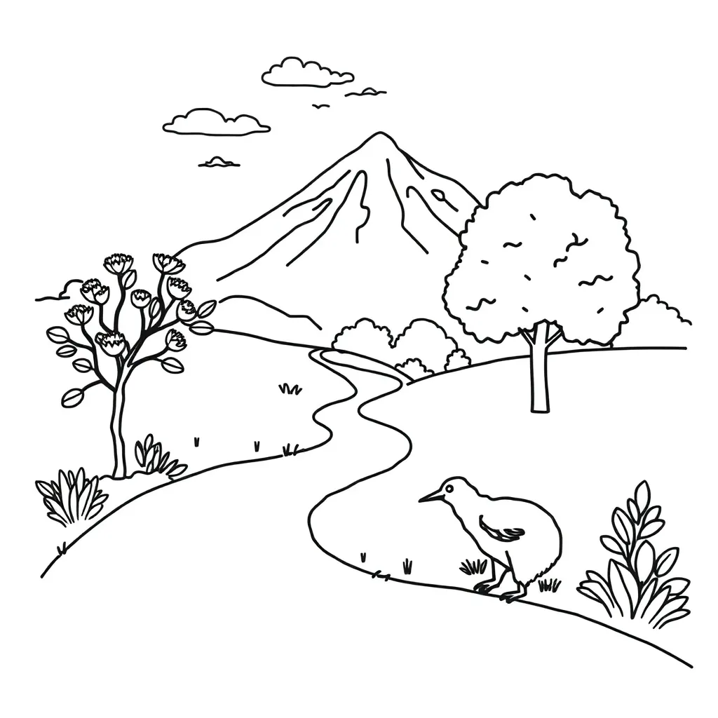 Algebra symbols and patterns illustration