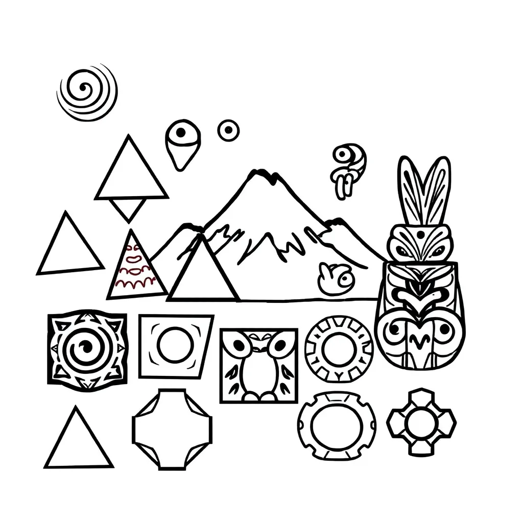 Various polygons including triangles, squares, pentagons, and hexagons