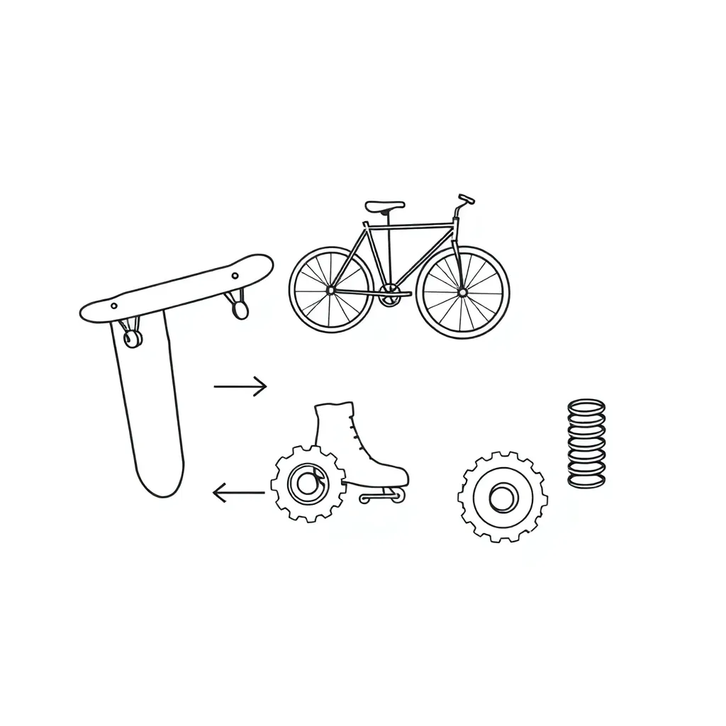 Physics motion illustration
