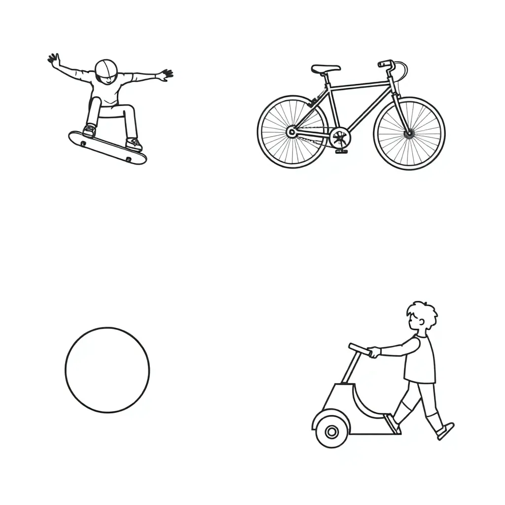Physics motion illustration