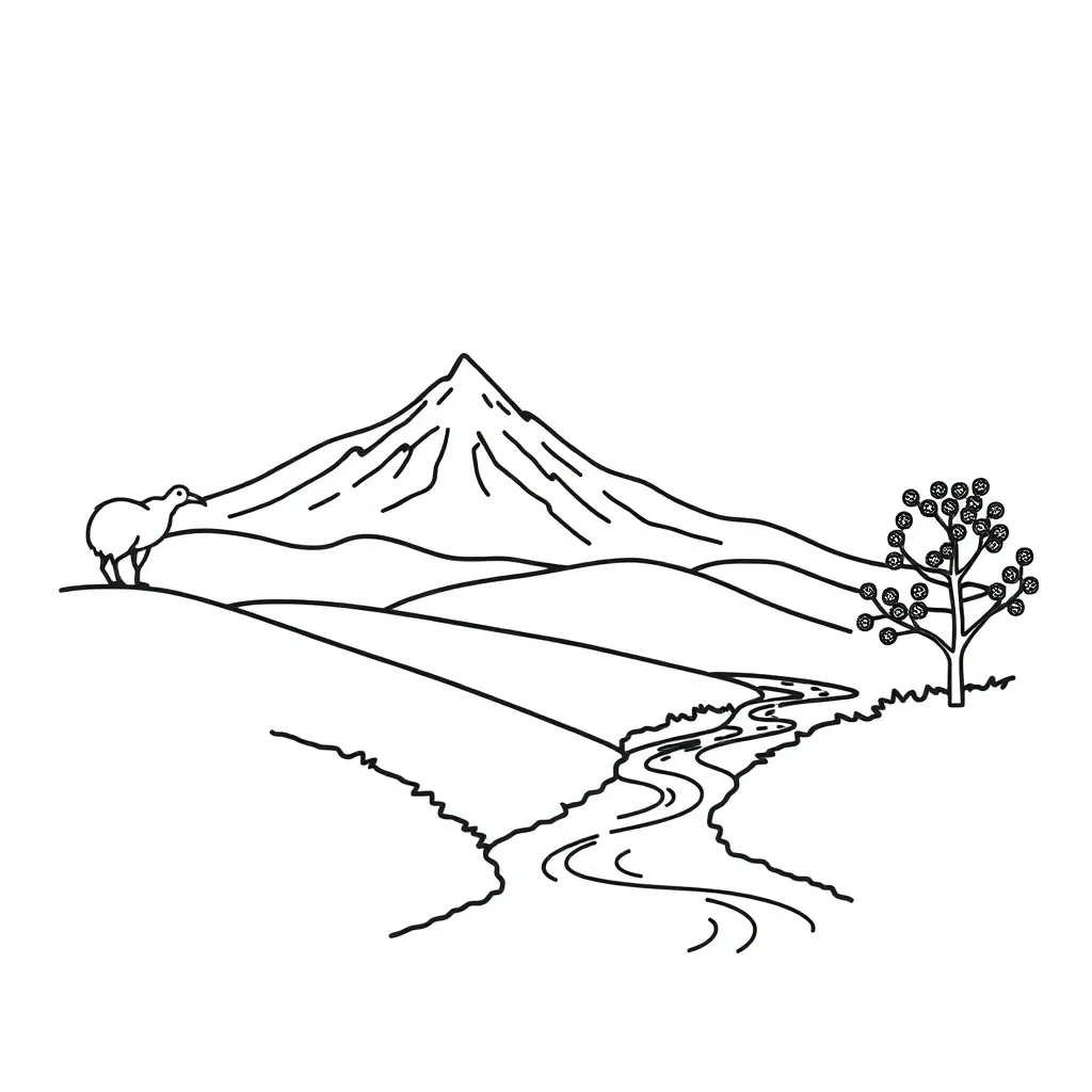 World map and compass illustration