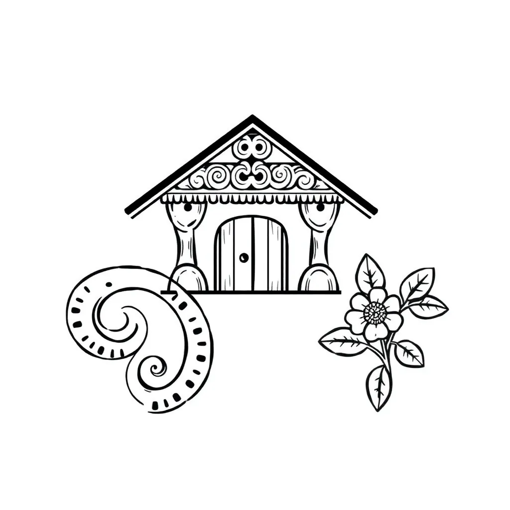Māori whakapapa tree illustration