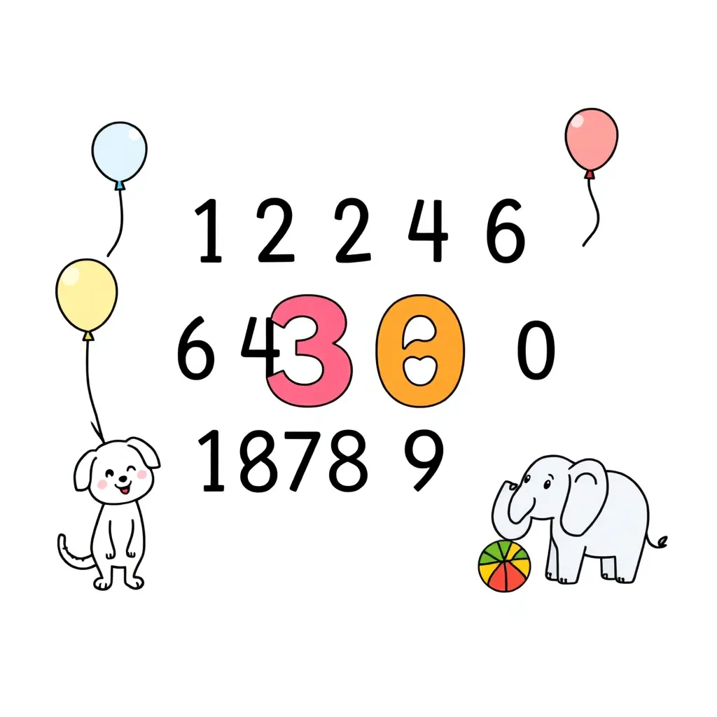 Colorful numbers and balloons