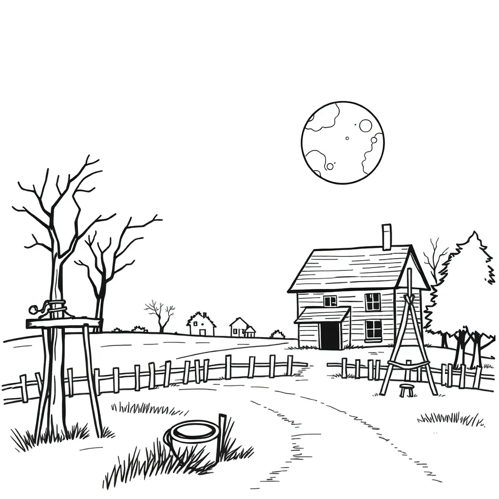 Salem witch trials illustration