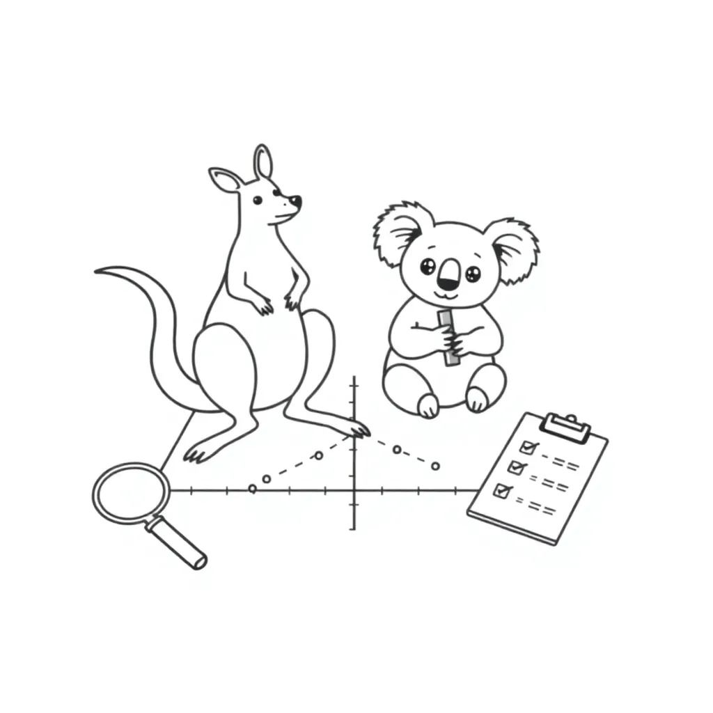 Scatterplot and line of best fit illustration