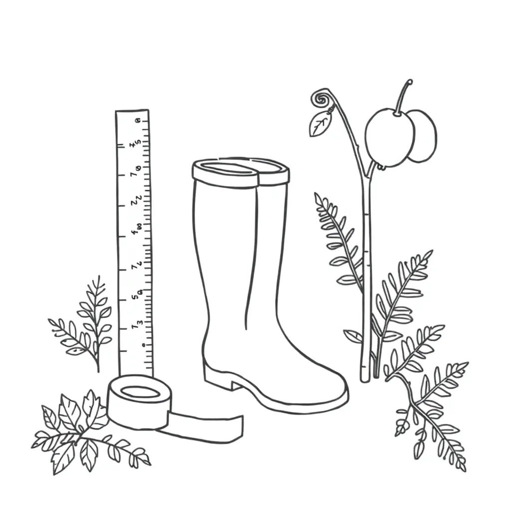 Ruler and measuring tools illustration