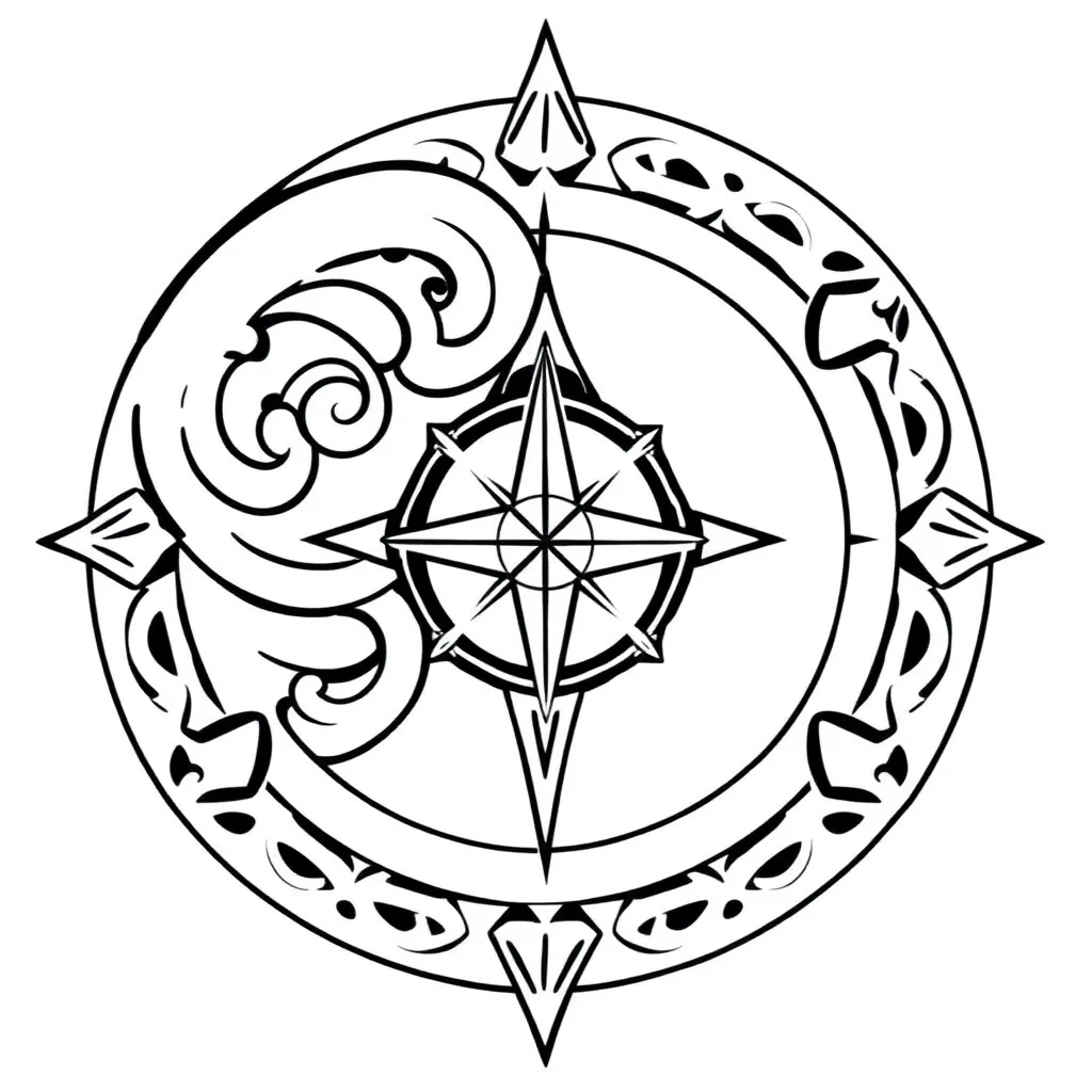 Polygon with exterior angles marked