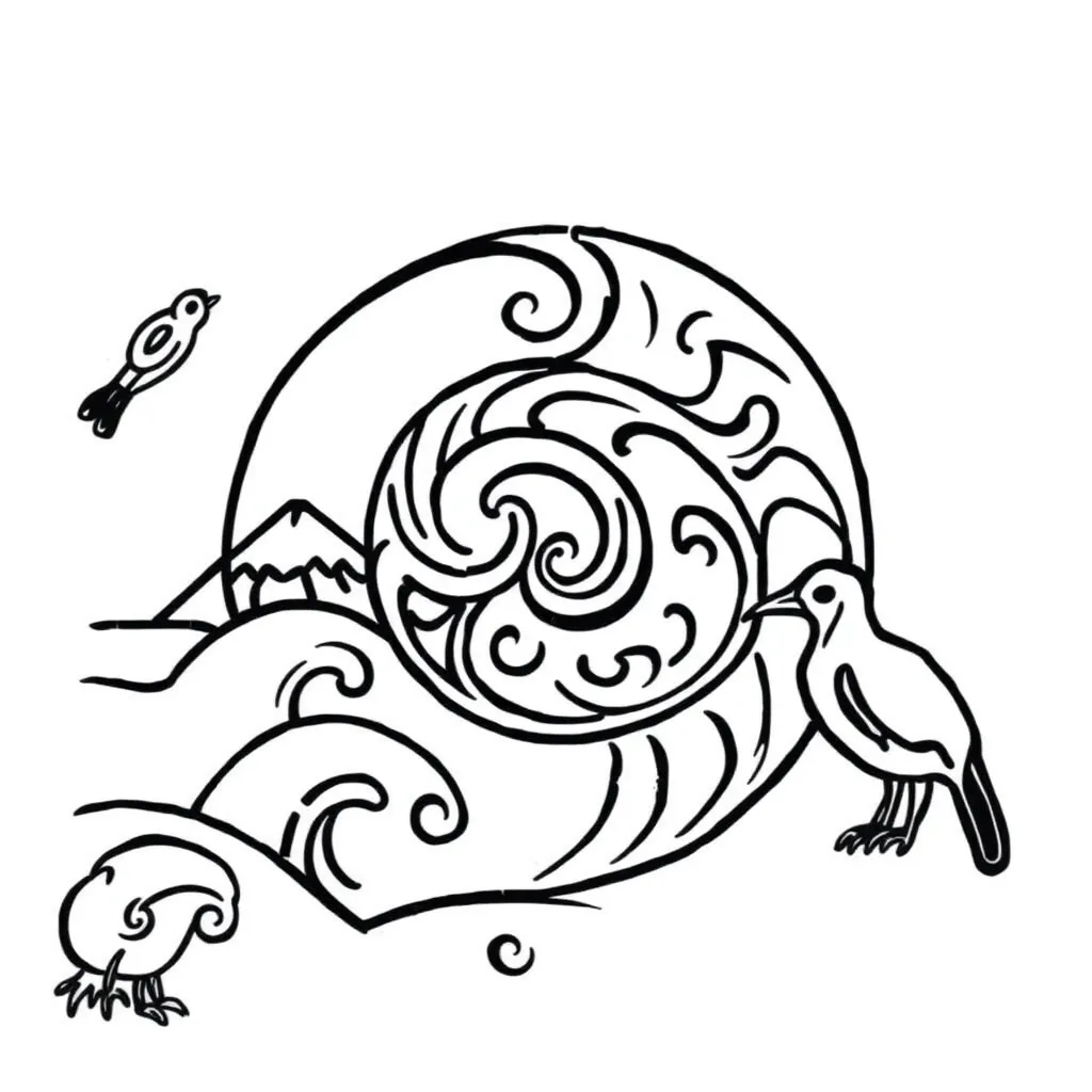 Rotating shapes illustration
