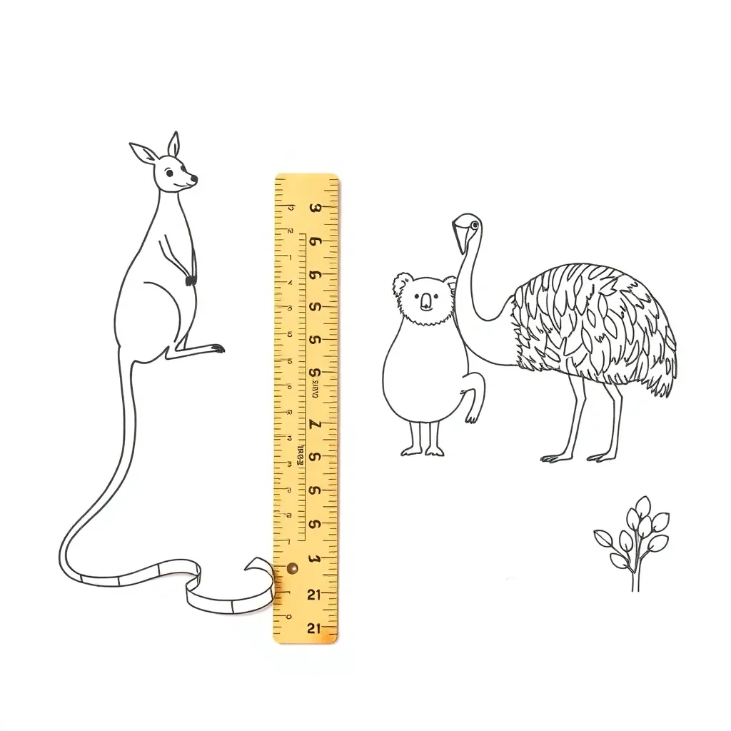Ruler and measuring tools illustration