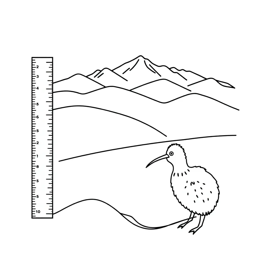 Metric conversion ruler illustration