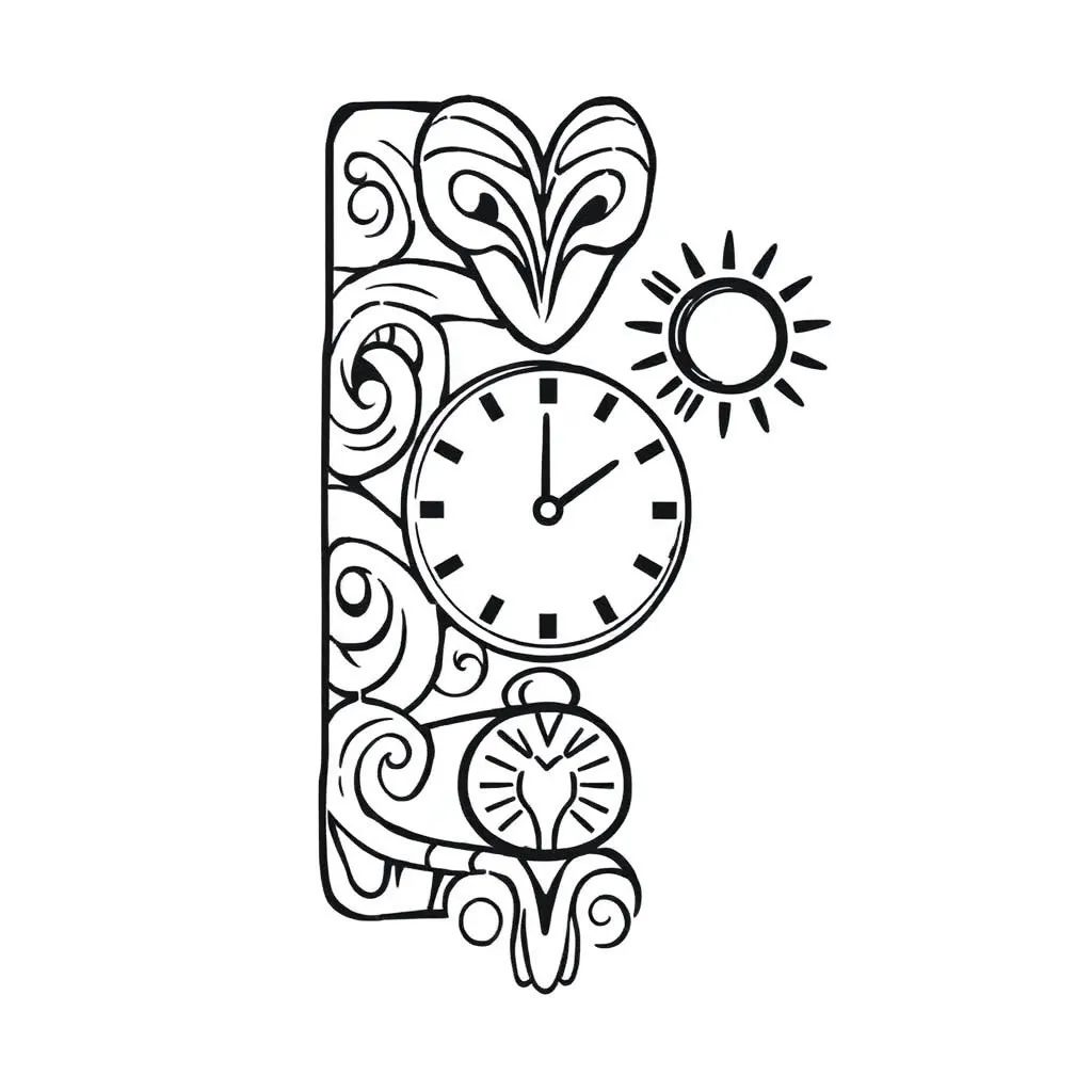 Analog clock illustration