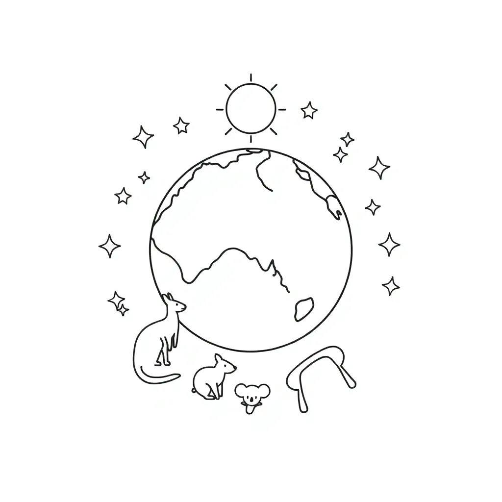 Earth rotating with sun shining on one side