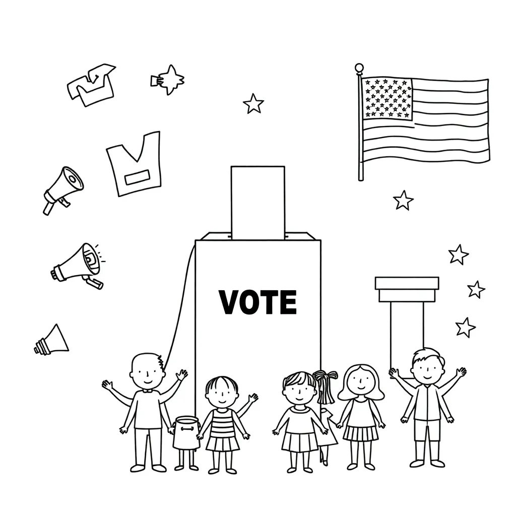 Presidential election illustration
