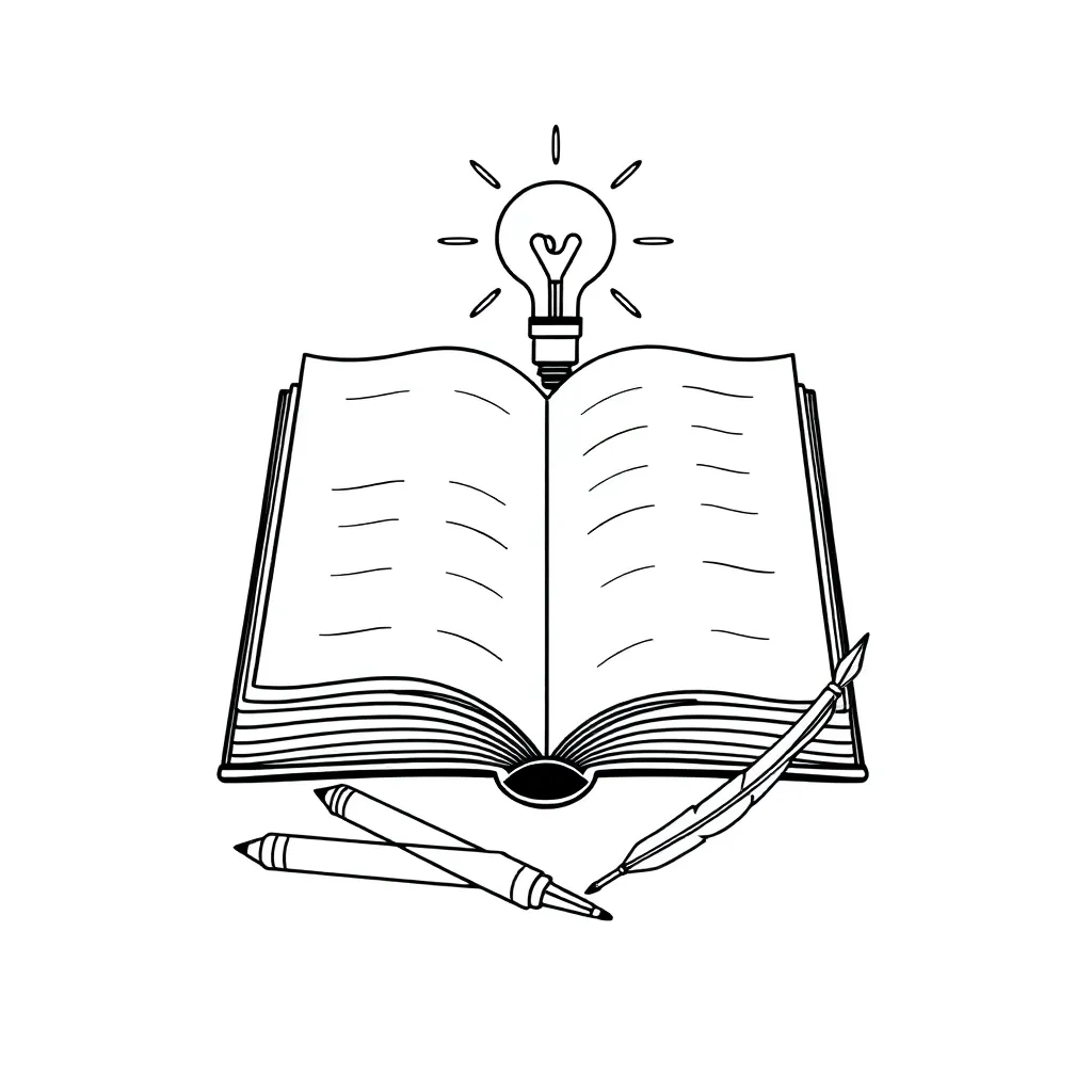 Student writing at desk