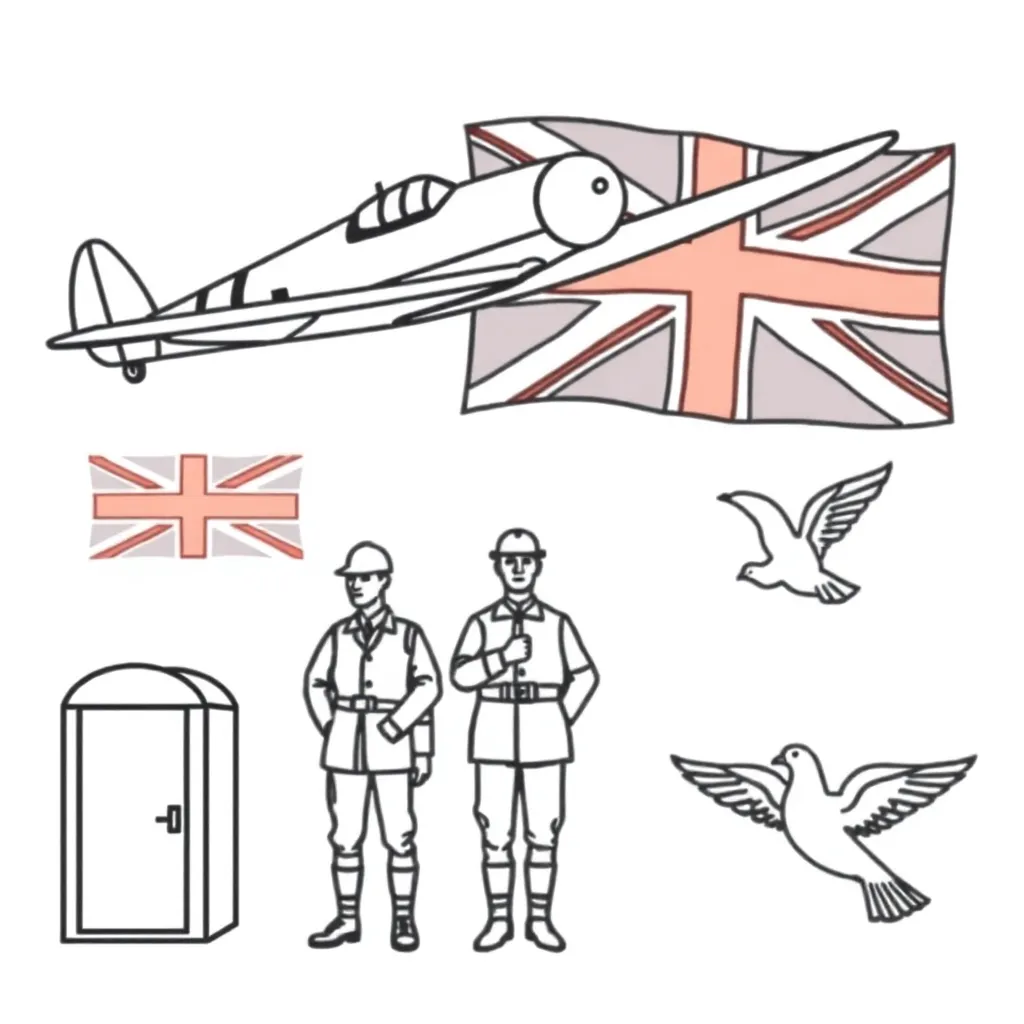 World War II timeline illustration