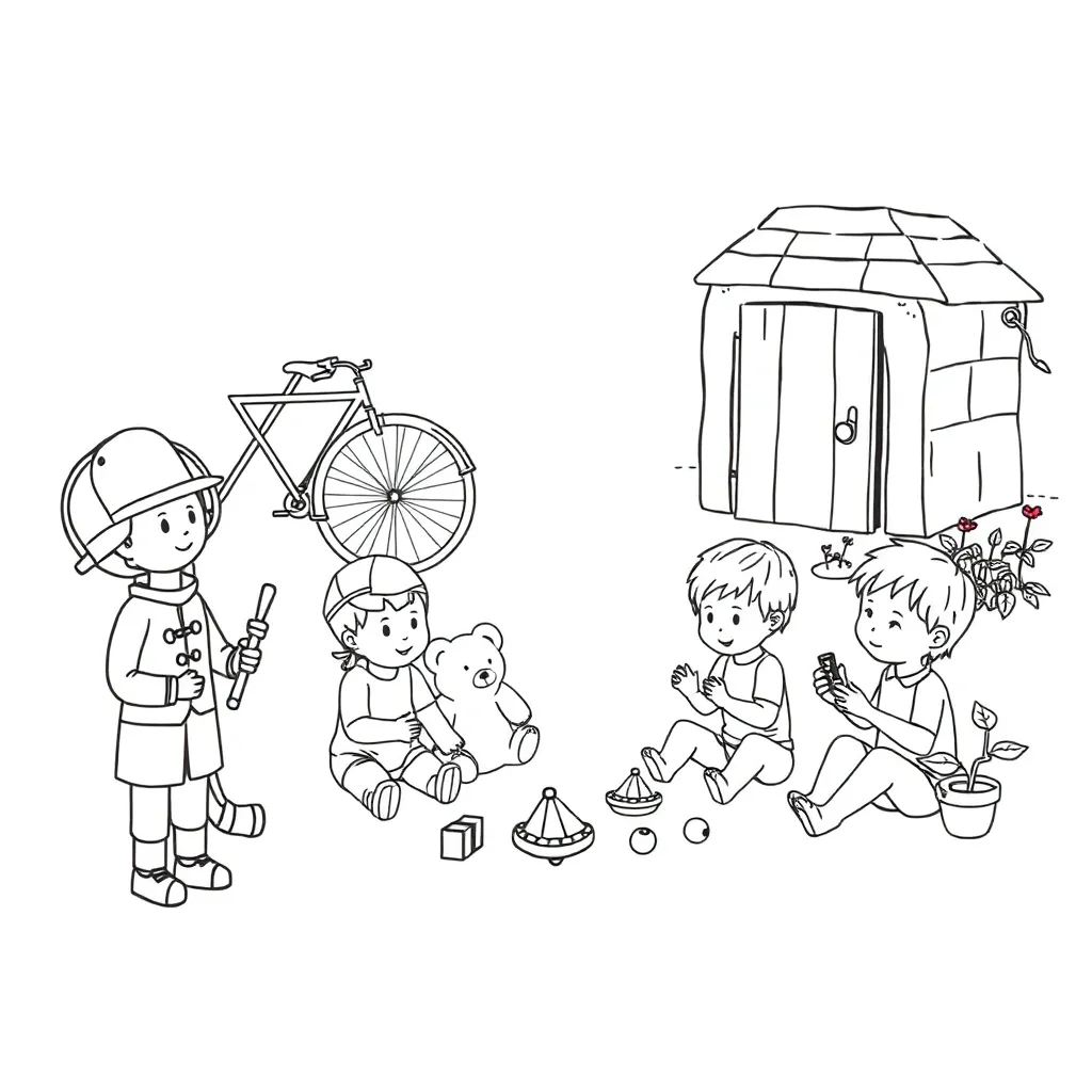 Child evacuee with suitcase and gas mask