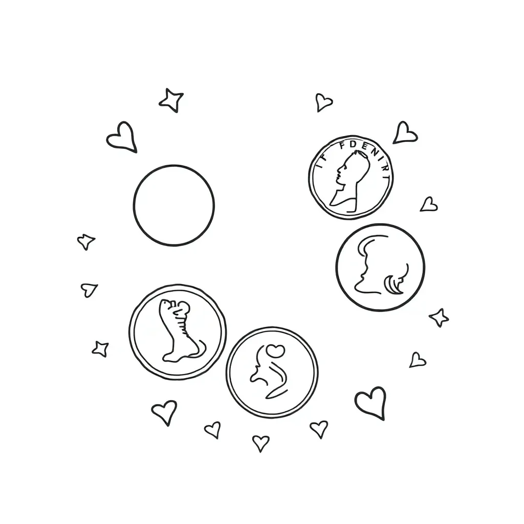 Coins illustration