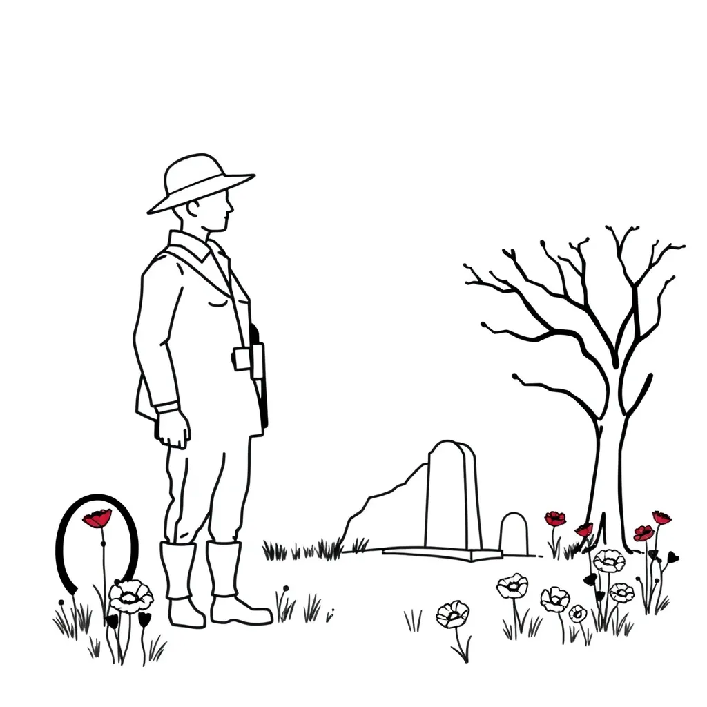 Indigenous WWI soldiers illustration
