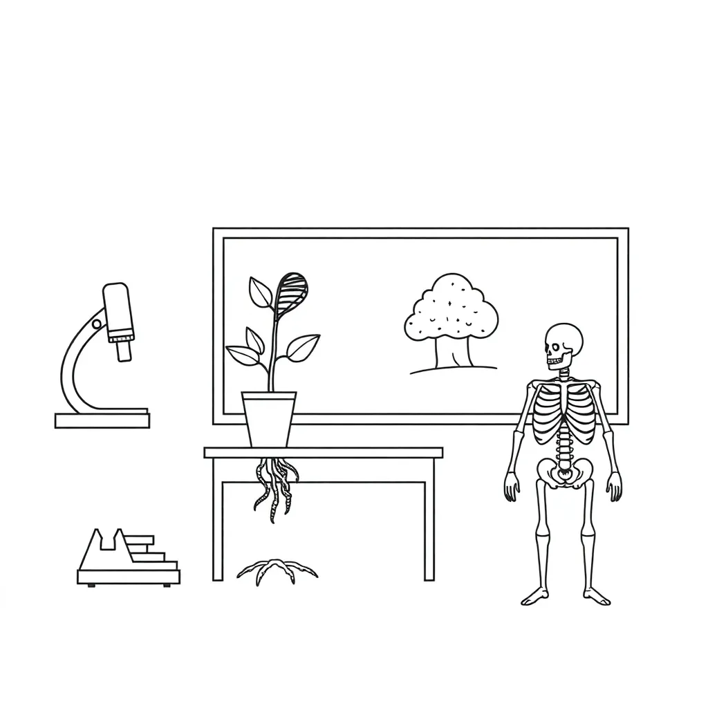 Biology science illustration