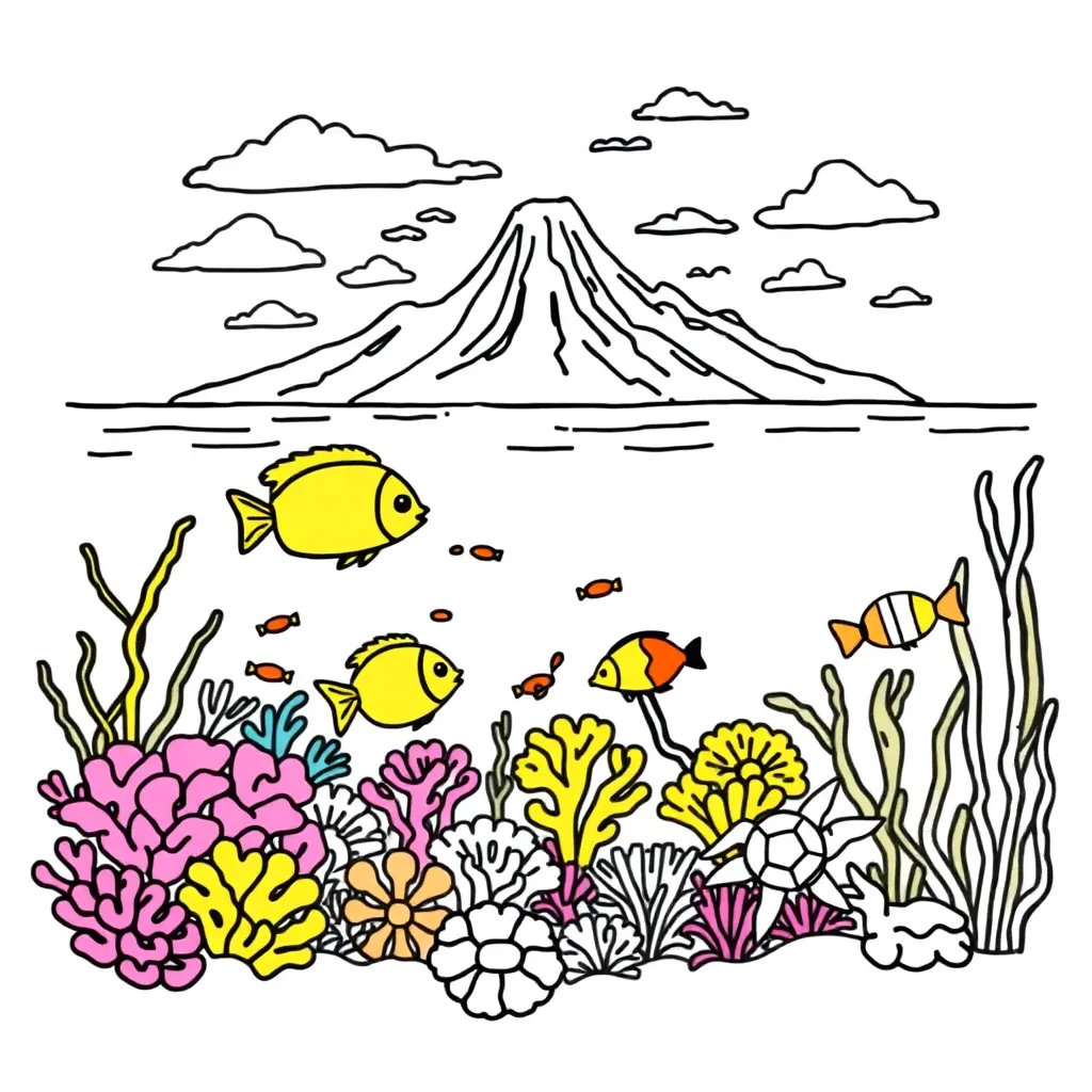 Science worksheet illustration