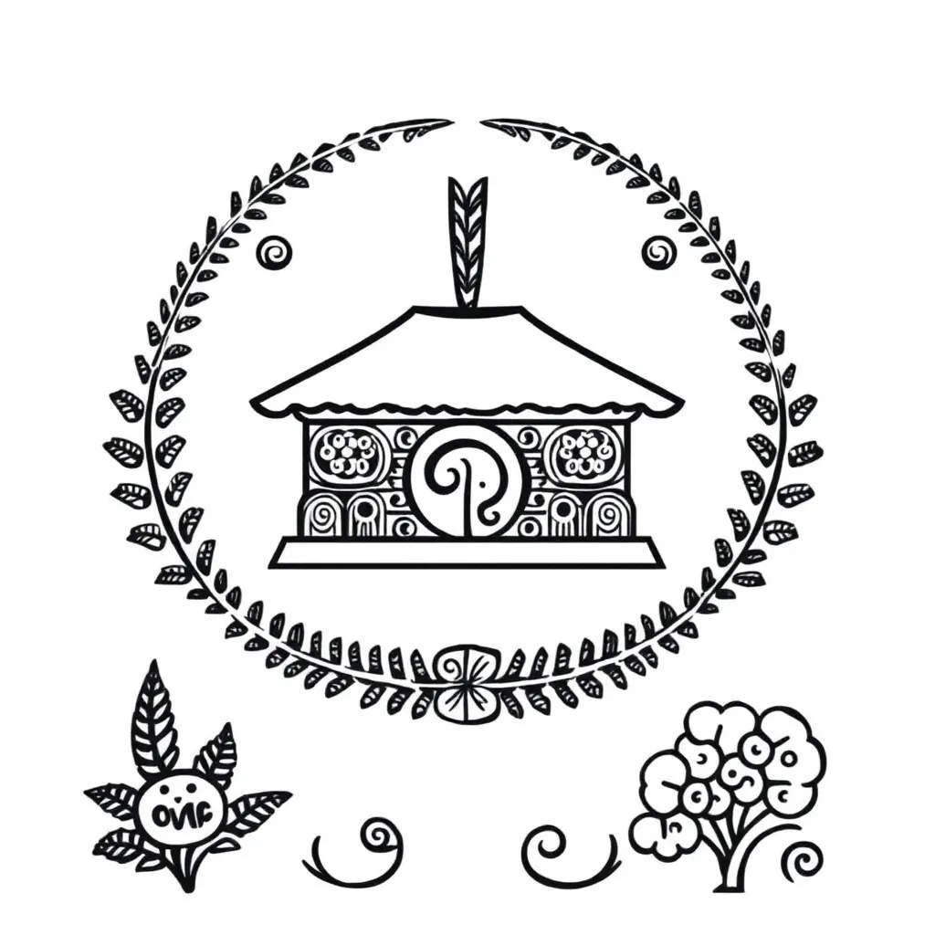 Māori greeting illustration