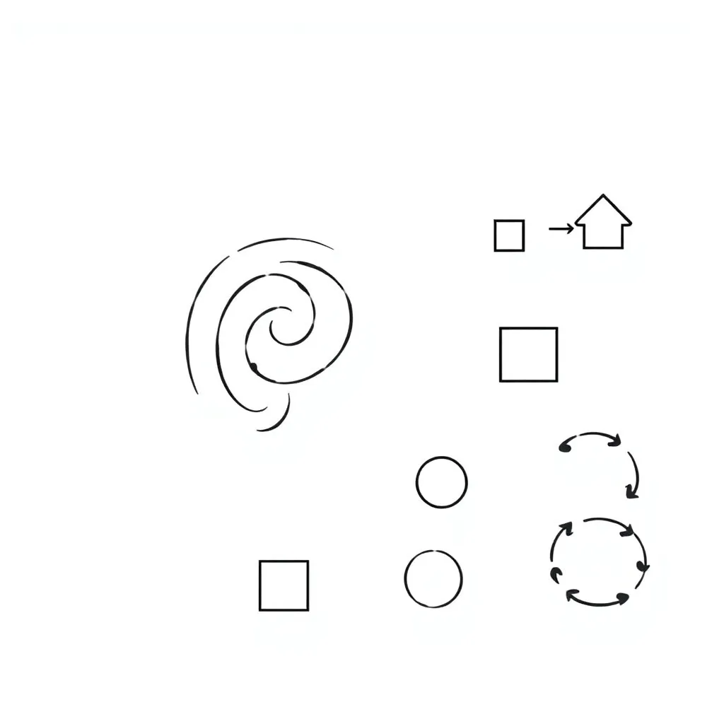 Shape transformation illustration