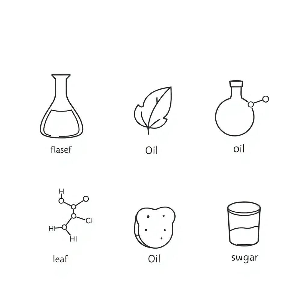 Organic compound molecular structures
