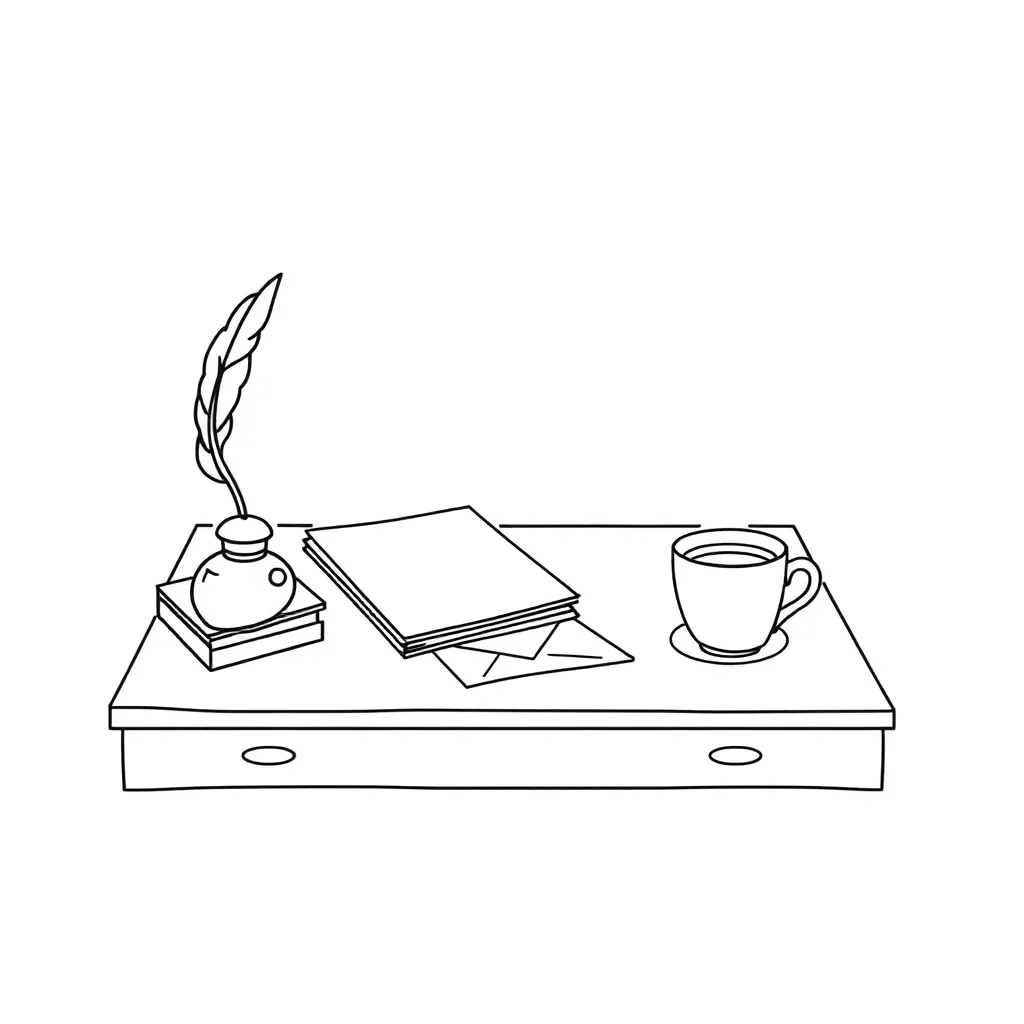 Person writing a cover letter