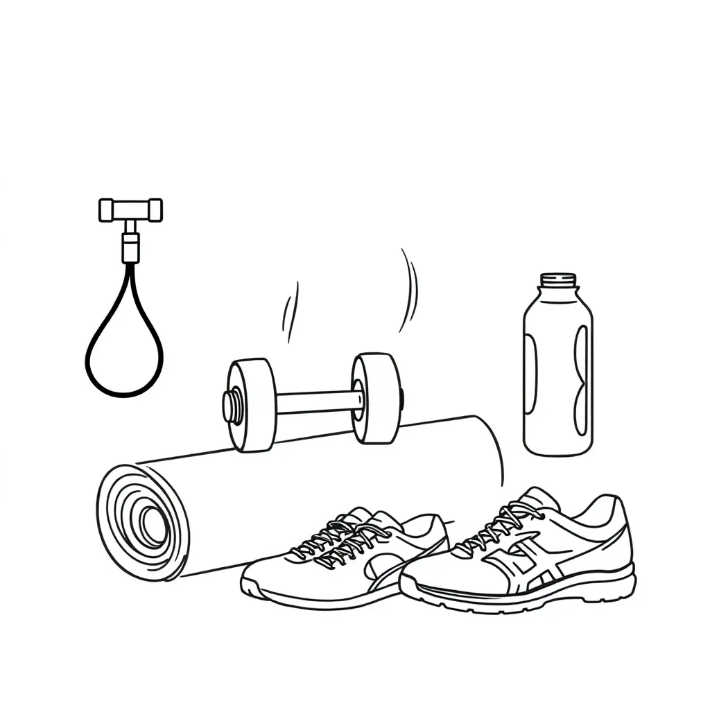 Fitness goals illustration