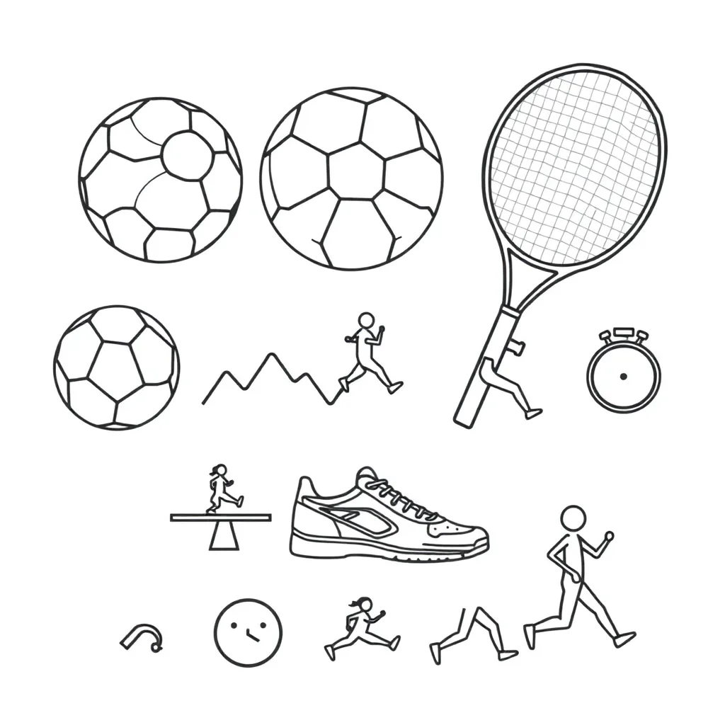 Athletes demonstrating skill-related fitness components