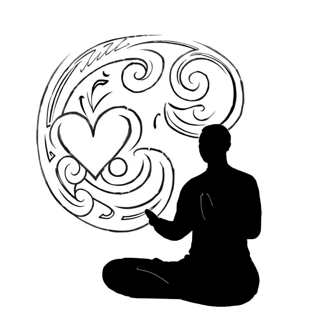 Mind, body, and soul concept illustration