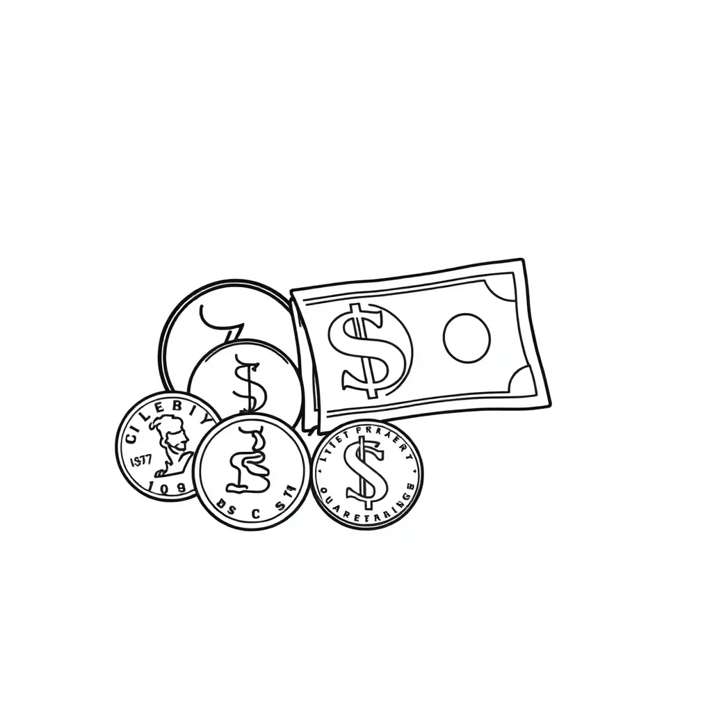 U.S. coins illustration