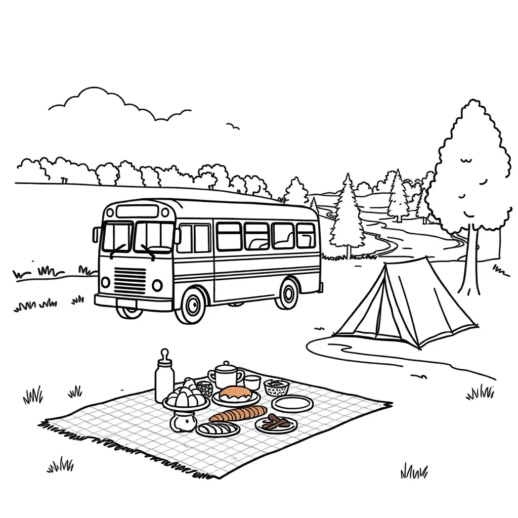 Children on a residential trip