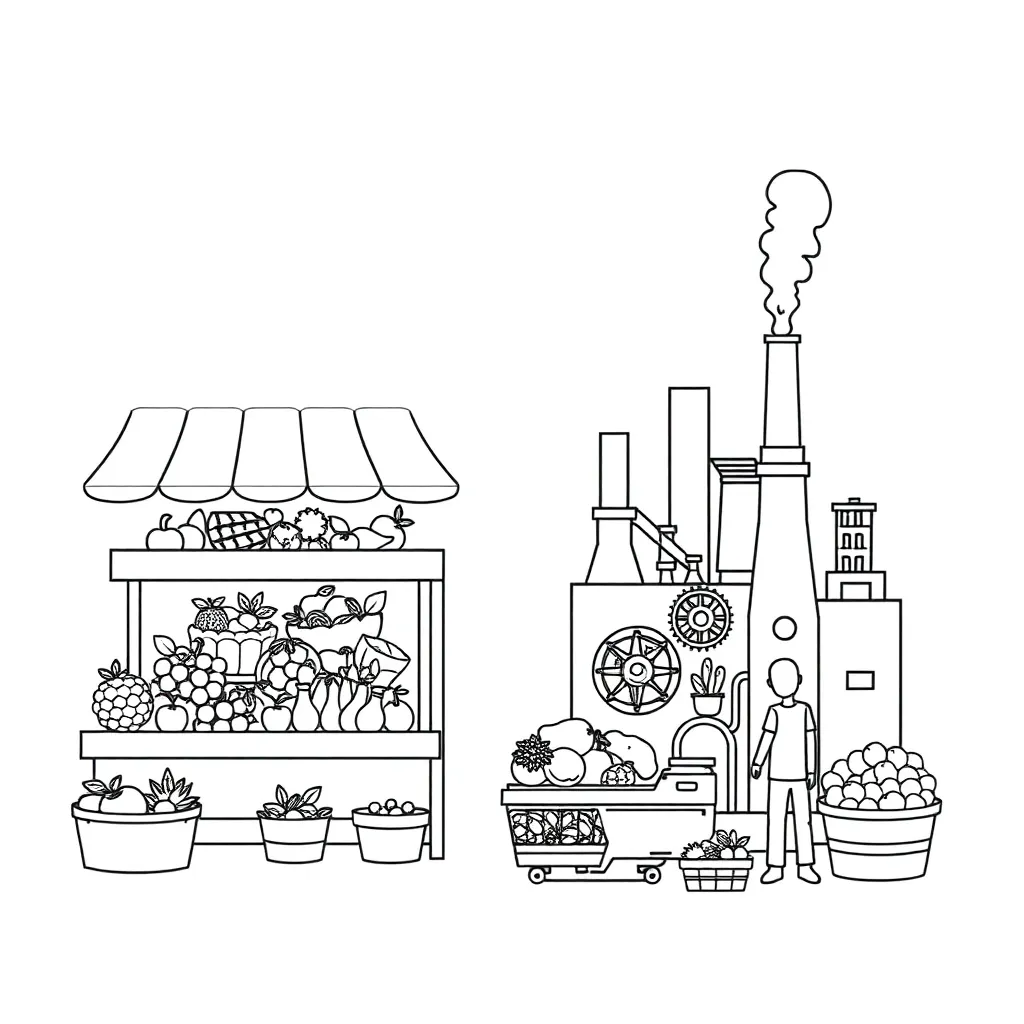Supply and demand graph illustration