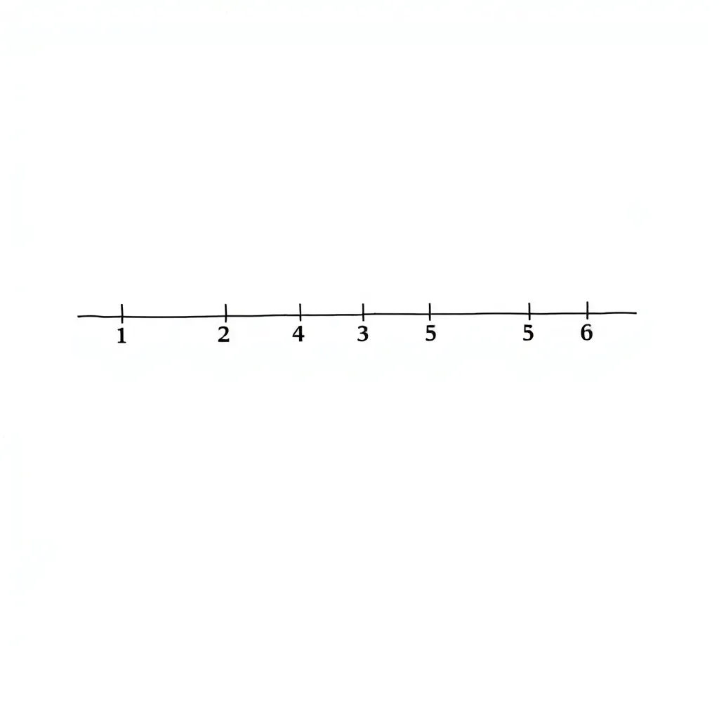 Number line with fractions and decimals