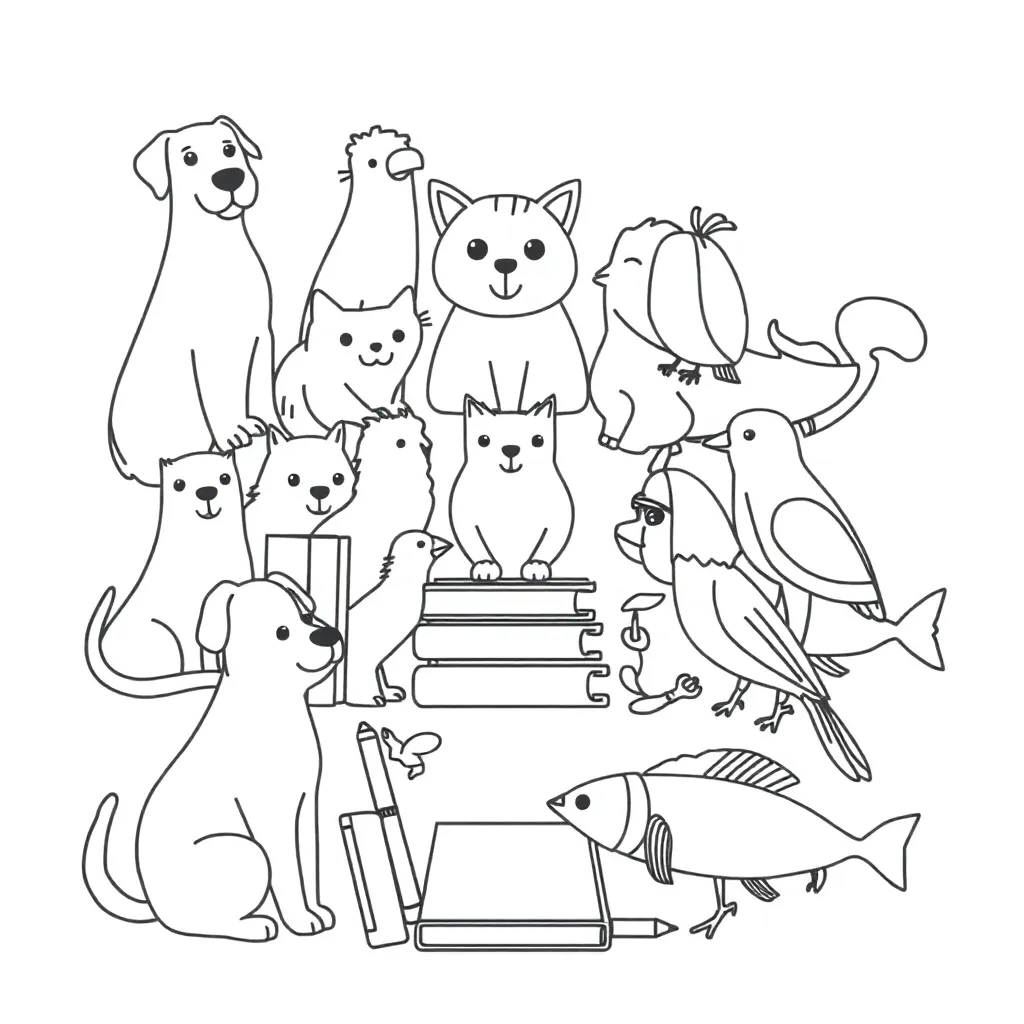 Animal research illustration