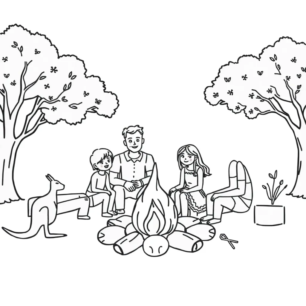 Family interviewing illustration