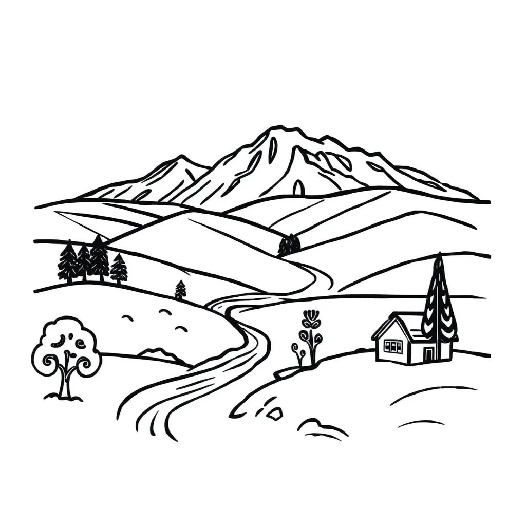 New Zealand landscape with mountains and rivers