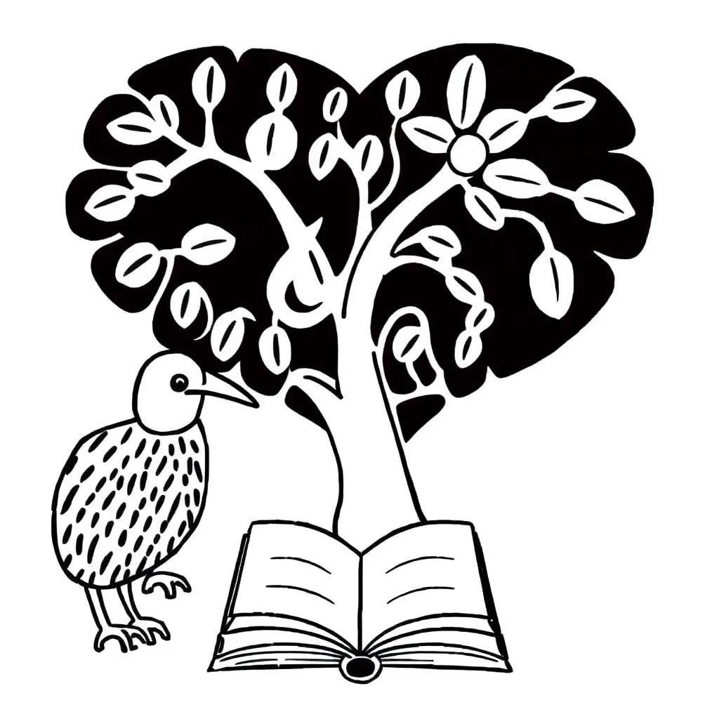 Student reading a book