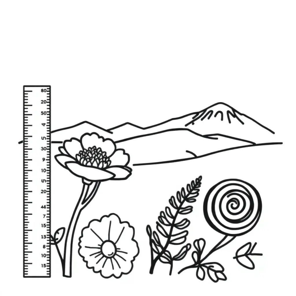 Ruler and measuring tape illustration
