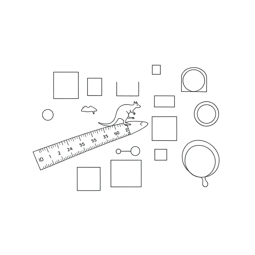 Ruler and measuring tools illustration