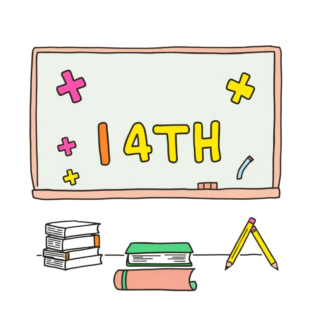 Math addition worksheet illustration