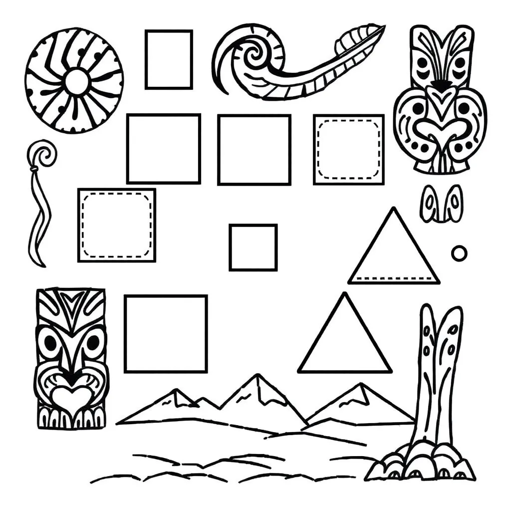 Geometric shapes with algebraic expressions